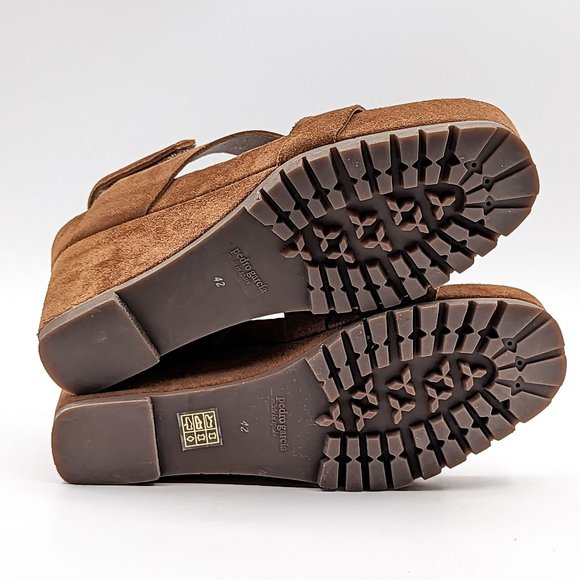 Pedro Garcia Wmn Jouri Platform Brown Suede Lug Wedge Sandals sz 11.5US 42EUR - Picture 4 of 11